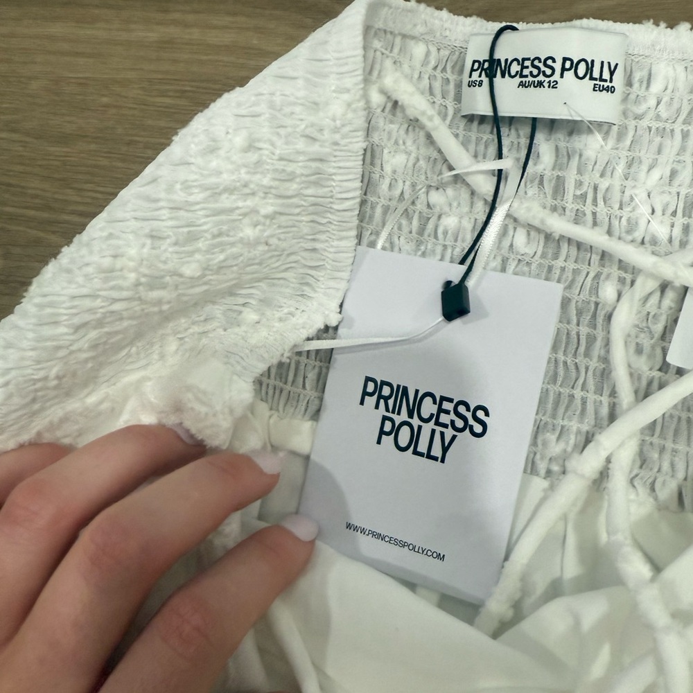 Princess Polly NWT White Dress 8 - Picture 2 of 9